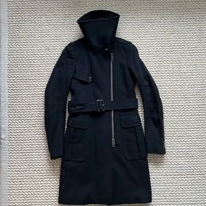 Burberry Asymmetrical Lined Coat
